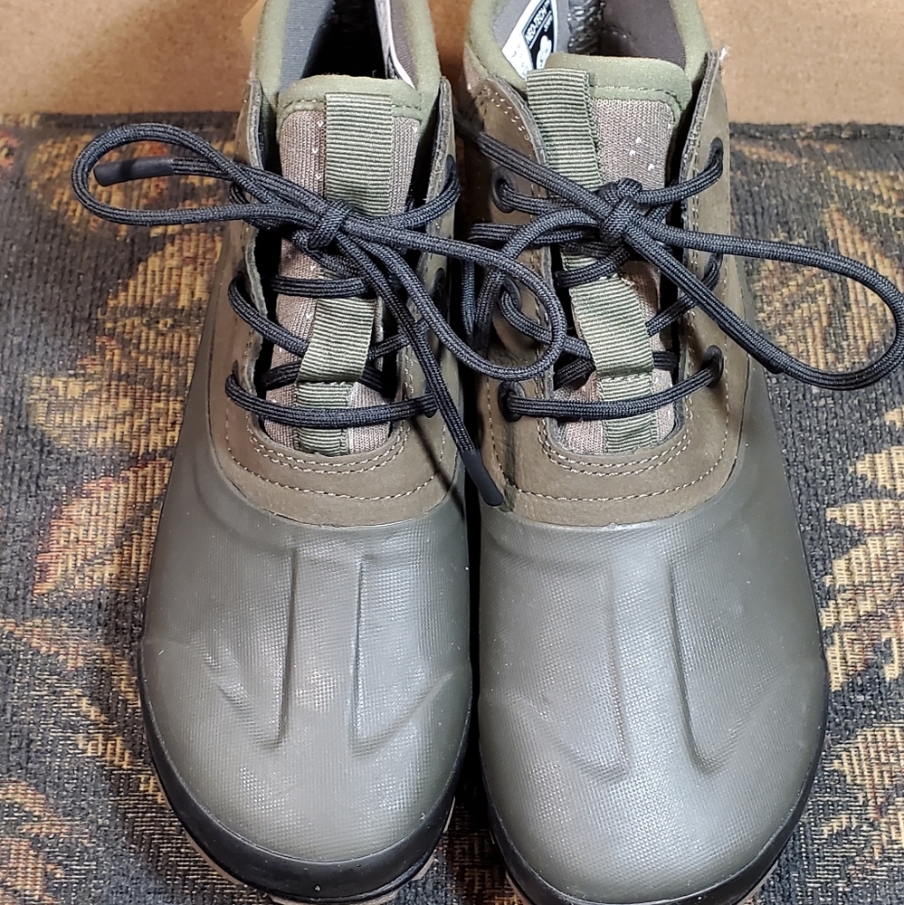 Bogs Women's Classic Casual Lace Leather Olive Size 7- NWT